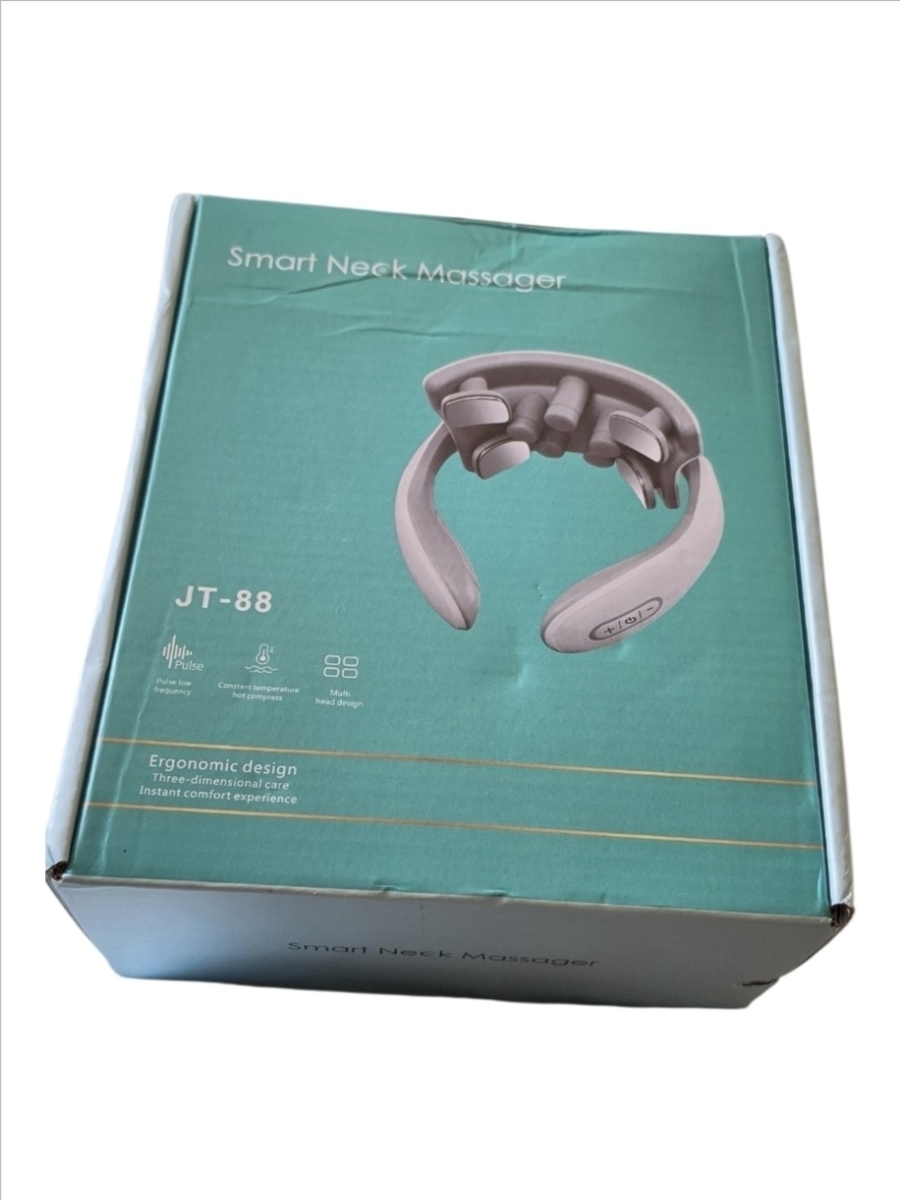 Smart Neck Ergonomic Massager JT-88 - White Neck Massage Device NEW